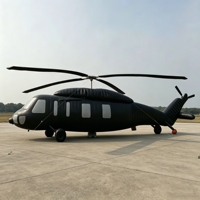 Maquette publicitaire d'hélicoptère Black Hawk gonflable étanche à l'échelle 1:1 en PVC/tissu Oxford personnalisable – Garantie 1 an