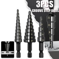Foret à rainurer droite BOSS HSS 3-12mm 4-12mm 4-20mm certifié CE, en carbone noir nano, pour perçage de trous dans le bois et le métal