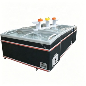 Congélateur îlot combiné 2,1 m sans dégivrage, direct usine, OEM, tension, logo, taille et couleur personnalisables - Product Image 2