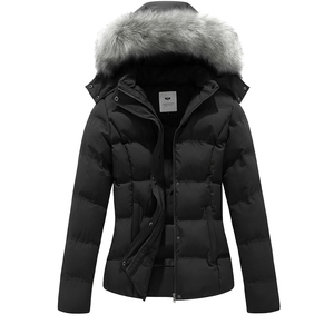 เสื้อโค้ทกันหนาวแบบมีฮู้ดของผู้หญิงแจ็คเก็ตขนเป็ดหนาแบบถอดได้ - Product Image 1