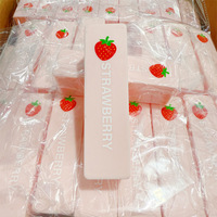 Jouets Squishies en PU doux à remontée lente en forme de bâtonnets de fraises mignons