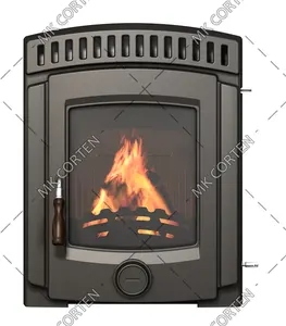 Modern Fashion Indoor Wood Burning Stove Freestanding Smokeless Prity Fireplace