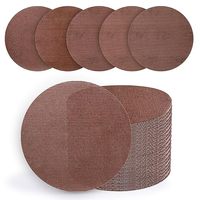 Disques de ponçage en maille 5 pouces auto-agrippants en oxyde d'aluminium 60 # ~600 #   Bois de haute performance sans poussière, OEM, dureté moyenne, longue durée de vie