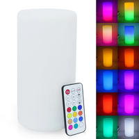 Veilleuse LED sans fil Pilier décoratif gonflable Domino Pole Beams and Rotational PE Table Lamp with Plastic Body