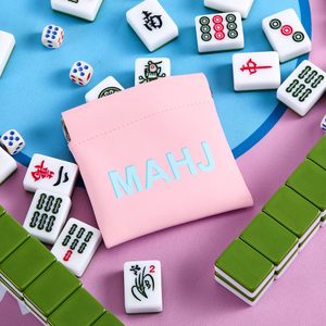 Bolsas Personalizadas para Dados de Mahjong, Bolsa de PU para Dados, Monedero Mini para Fichas de Mahjong, para Juegos de Mesa, Fiestas y Viajes - Product Image 5