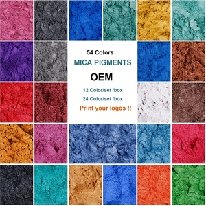 54 Màu Xà Phòng Tự Nhiên Làm Mỹ Phẩm Lớp Nhựa Mica Bột Set Mica Pigment - Product Image 2