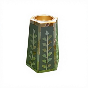Quemador de Incienso de Resina con Incrustaciones de Madreperla Hecho a Mano, Noor Elegance, Porta Incienso Árabe Premium, Ecológico, Festivo y Religioso - Product Image 1
