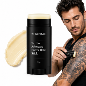 Crema para Tatuajes Orgánica Natural YUANMU, Realza el Color, Hidrata, Cura y Aclara Tatuajes Nuevos y Antiguos, Vitamina E, Cuidado Posterior al <span class=keywords><strong>Tatuaje</strong></span> - Product Image 1