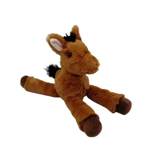 Vente en gros de jouets personnalisés pour bébés houx, peluche douce, cheval de 11 pouces, peluche