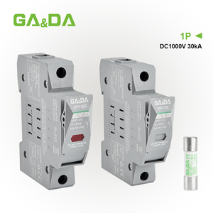 Penjualan Laris GA&DA 1P 2P 1-32A Sekring DC Surya PV dengan Basis Sekring Plastik 1000V dan Penyangga 20kA 50/60Hz - Product Image 3