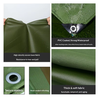 Bâche en PVC enduit résistante aux intempéries, haute résistance à l'abrasion, imperméable, pour la protection des équipements de stockage extérieur