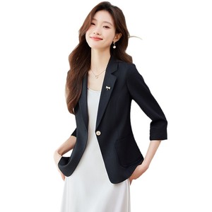 Women's White Suit Jacket 2025 Summer Style High End Petite Two Piece Set Thin Breathable Casual Blazer - Product Image 5