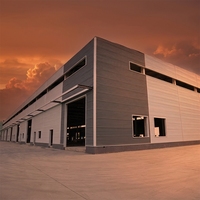Edificio de taller de estructura de acero de bajo costo, almacén prefabricado de estructura de acero