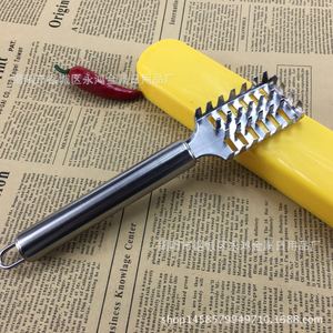 Stainless Steel <b>Fish</b> <b>Scaler</b> With Metal Handle Dishwasher Safe Kitchen Tool For Seafood Preparation - Product Image 3