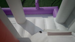 Toboggan aquatique gonflable pastel avec <span class=keywords><strong>piscine</strong></span>, combo gonflable de <span class=keywords><strong>jardin</strong></span> avec <span class=keywords><strong>piscine</strong></span> et château gonflable avec toboggan, aire de jeux aquatique <span class=keywords><strong>pour</strong></span> enfants - Product Image 2