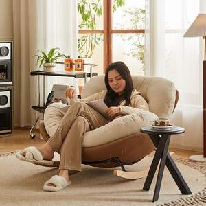 Fauteuil à bascule inclinable pour adulte Canapé pour chambre à coucher Balcon Loisirs <span class=keywords><strong>Internet</strong></span> Meubles de maison paresseux - Product Image 5