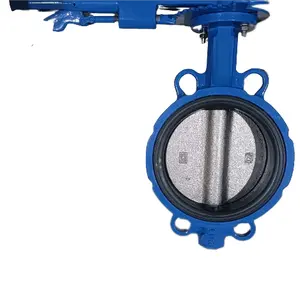 YD7A1X3-16QB2 Handle Operation Wafer Type Butterfly Valve EN1092 Ductile Iron Body Disc EPDM Seat PN16 Butterfly Valve