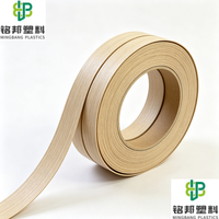 Offre d'usine : Bande de chant PVC couleur unie anti-âge personnalisée pour garniture de meubles en bois commerciaux