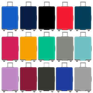 סטרץ שחור מוצק מטען אבק מסע מזוודה מגן עמיד שריטות 18-32 אינץ' - Product Image 6