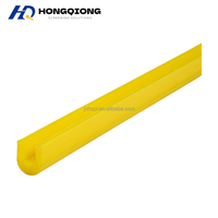 Barre de support moulée sur mesure en polyuréthane Hongqiong, à clipser, amortissante, pour écran de machine de criblage minier