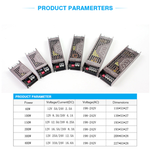 Cao hiệu quả 400W dẫn lái xe biến áp đầu ra duy nhất công suất cao chuyển mạch cung cấp điện DC <span class=keywords><strong>12V</strong></span> 24V - Product Image 2