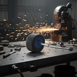 Disco Abrasivo de Tela Ttake, 80x30 mm, Eje de 6 mm, Grano 120, para Pulir Metal - Product Image 3