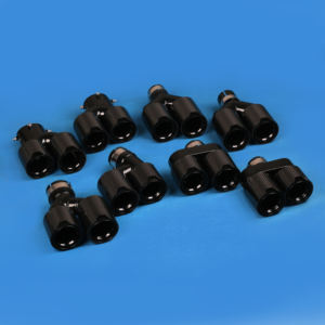 Embout d'échappement 195 mm en fibre de carbone véritable pour BMW G30 G38 Série 5, double sortie, noir, style M Sport, tuning - Product Image 5