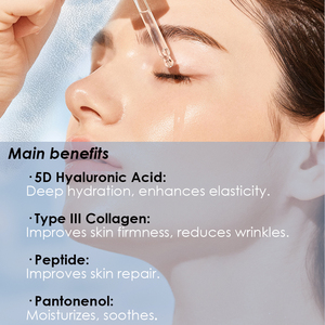 Sérum pour le visage coré<span class=keywords><strong>en</strong></span> avec peptide et mucine d'escargot pour lutter contre le vieillissement, hydrater, nourrir, collagène, acide hyaluronique, sérum anti-âge - Product Image 3