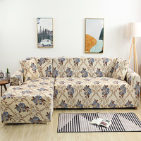 Housses de Canapé Extensibles pour Salon, Couverture de Canapé d'Angle Fauteuil, Housse Extensible Décoration Maison 1/2/3/4 Places Funda Sofa