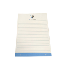 Bloc-notes promotionnel A5 à feuilles détachables lignées horizontalement, avec logo personnalisé, pour la planification quotidienne du travail
