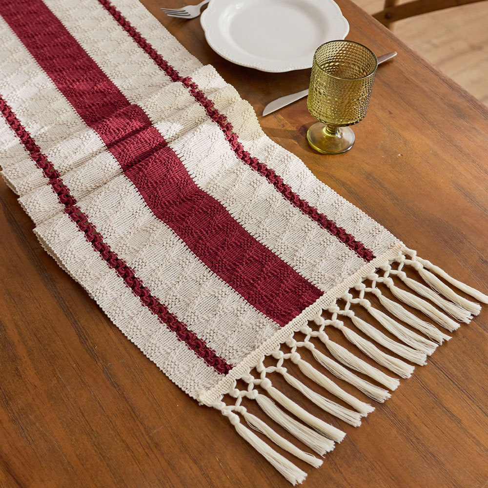 Three-stripe hemp-red