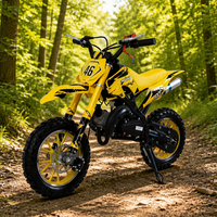 Mini moto pour enfants Yaztor, colorée, pour loisirs, stock USA, conduite décontractée en extérieur, plaisir du week-end, moto tout-terrain pour enfants, loisirs et jeux, 49cc