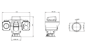 Visheen bi-quang phổ 4MP ngoài trời PTZ <span class=keywords><strong>camera</strong></span> 800m Laser IR tầm nhìn ban đêm tầm xa 6-400mm 65x + 640*512 30-120mm 4x Bộ nhớ nhiệt - Product Image 6