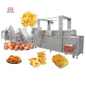 Small Onion Groundnut Banana Chips Fryer Electric Plantain Chips Batch Frying Machine