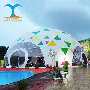 Dôme géodésique de luxe, <span class=keywords><strong>serre</strong></span>-tente, dôme de 6 m, maison de camping, tentes automatiques d'extérieur à vendre, toit rigide, application pour fêtes de 15 m - Product Image 2