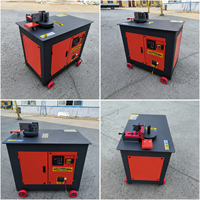 Cintreuse automatique de barres d'armature en acier inoxydable et acier au carbone GW25, machine à cintrer les étriers, moteur PLC, engrenage 4-26mm, pour la construction