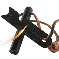 Kit de survie Bushcraft : Allume-feu ciré, allume-feu hexagonal, tige de ferrocérium pour l'extérieur