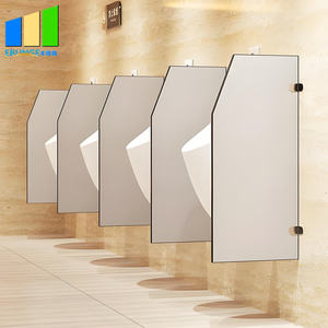Panel Divisor Privado Compacto de Laminado para Urinario, Tabique Impermeable de HPL para Baños Comerciales - Product Image 6