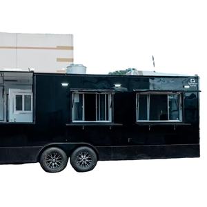 รถขายอาหารเคลื่อนที่แบบกำหนดเองสำหรับงานกลางแจ้ง บริการจัดเลี้ยง อาหารพิซซ่า บาร์บีคิว กาแฟ พร้อมขาย - Product Image 1