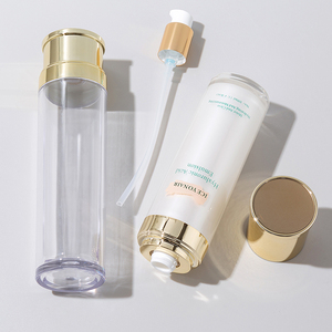 Série de flacons cosmétiques de luxe en plastique doré avec <span class=keywords><strong>pompe</strong></span> à pression, sans air, en acrylique, pour soins de la peau, 15 ml, 30 ml, 50 ml, 100 ml, 120 ml, 30 g, 50 g - Product Image 6