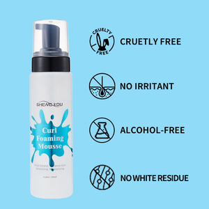 Oem ghi nhãn tư nhân quăn Curl Braid tự nhiên mạnh mẽ giữ tóc Mousse tạo kiểu bọt - Product Image 4