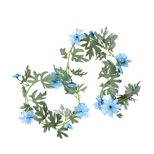 ดอกดาเลียประดิษฐ์สีฟ้าจากซินเฉิงจื้อ ทำจากพลาสติกและผ้าไหม ขนาด 30 ซม.-100 ซม. สำหรับตกแต่งเพดาน - Product Image 4