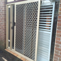 Calandre antivol en aluminium, 7mm, motif diamant, grille de sécurité pour fenêtre, usa