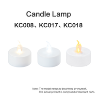 Kit de bougies LED effet flamme pour Bambu Lab, modèle d'impression 3D pour accessoires d'imprimantes 3D Bambulab, Creality, Elegoo KC008/KC017