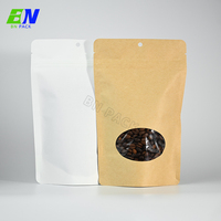 Bolsa de Papel Kraft Biodegradable con Base para Café en Grano, Nueces, Té y Empaque de Alimentos Secos Orientados a la Exportación
