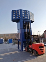 Nouveau système de filtration de tour d'évacuation des fumées industrielles à jet pulsé avec moteur, efficacité de 99,9%