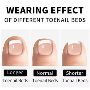 Aillsa Private Label Wholesale French White Tip Toenails Nude Pink Square Hecho a mano French <span class=keywords><strong>Gel</strong></span> Press on Toe Nails <span class=keywords><strong>Tips</strong></span> <span class=keywords><strong>para</strong></span> <span class=keywords><strong>pies</strong></span> - Product Image 3