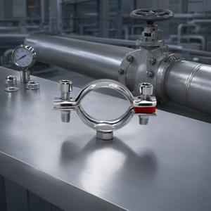 Écrou de serrage de tuyau en acier inoxydable 304 durable pour pipeline ISO9001 - Product Image 2