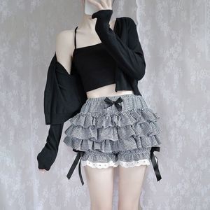 <span class=keywords><strong>Jupe</strong></span> de base volumineuse style 'Wolf-girl' à taille empire, à paillettes, à volants superposés, coupe pantalon citrouille, grande taille 132 - Product Image 4