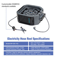Kit de dévidoir multi-circuits personnalisé pour eau et air comprimé, double tube haute pression avec embout assorti